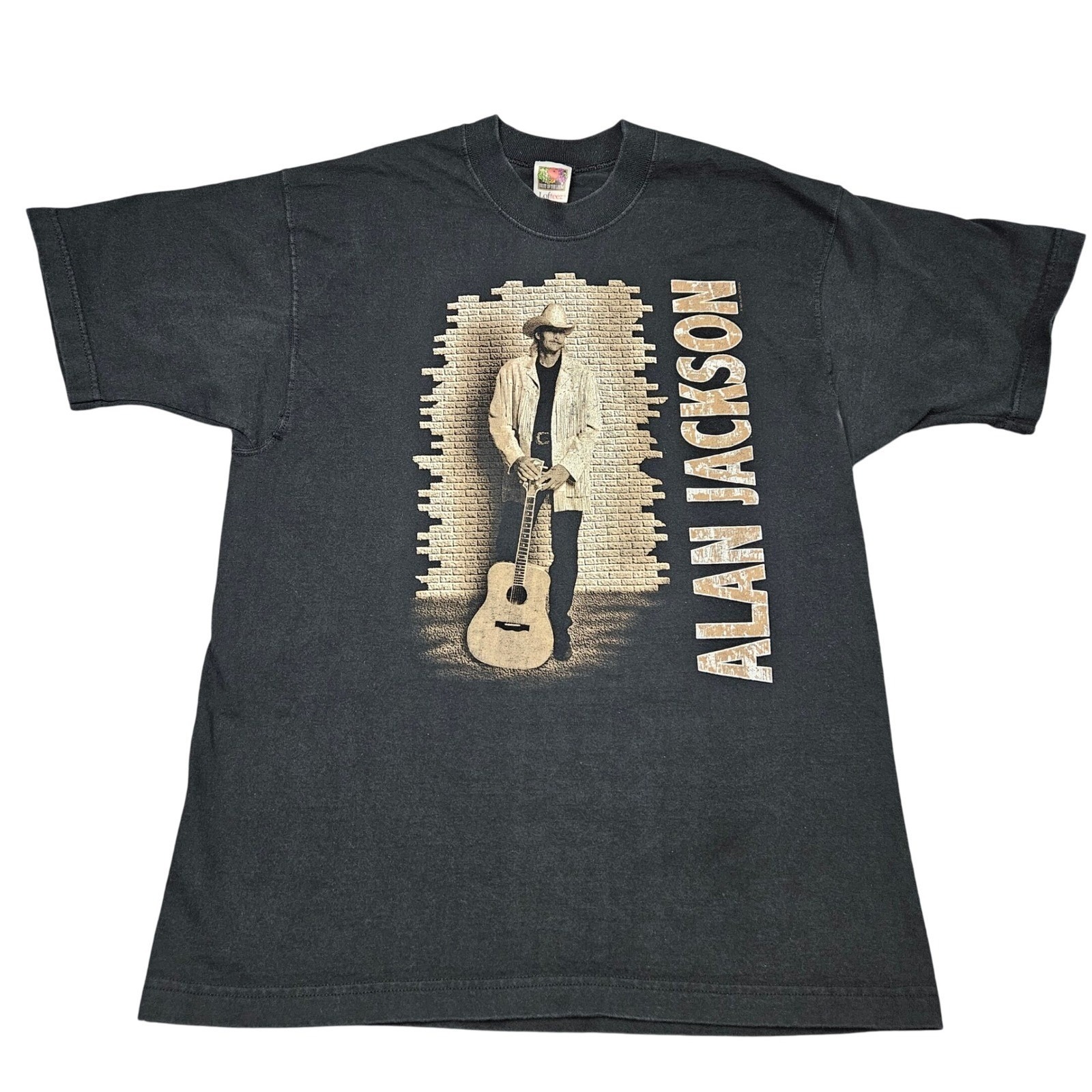 Alan Jackson Graphic Tshirt L Black Made In Usa Vintage Country Music Tour Style